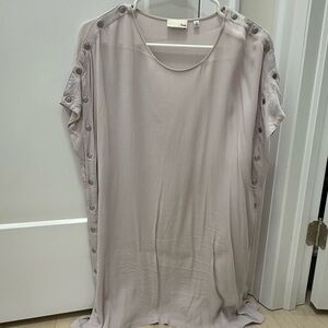 Wilfred Free Lavender Colour Button-Accent Tunic Dress